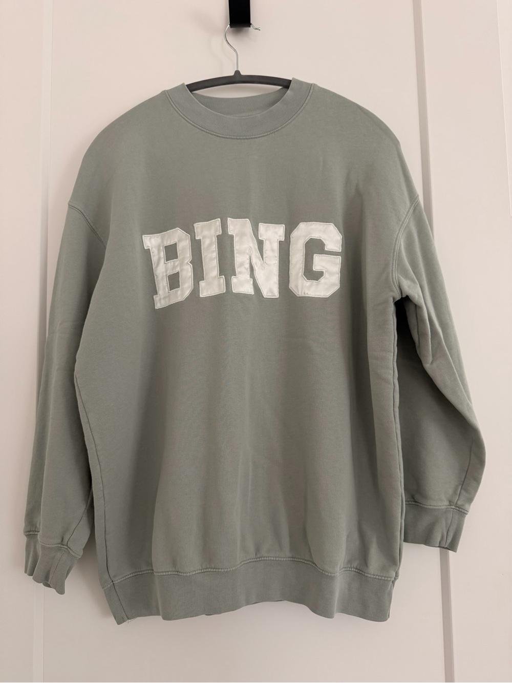 Anine Bing Oversized Sweater in Sage Green XS